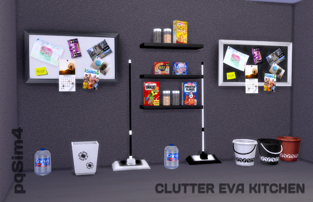 Sims 4 Clutter Eva Kitchen at pqSims4