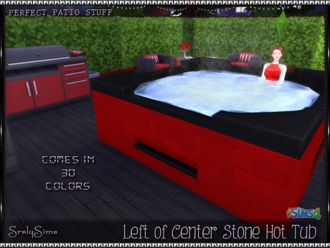 Sims 4 Left of Center Stone Hot Tub at SrslySims