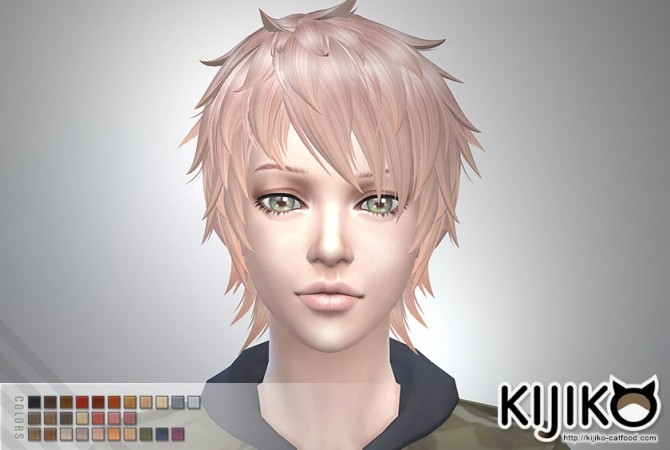 Sims 4 Shaggy Short hair for females at Kijiko