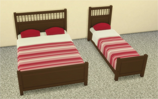 Mattresses for Bed Frames with Stripes at Veranka » Sims 4 Updates