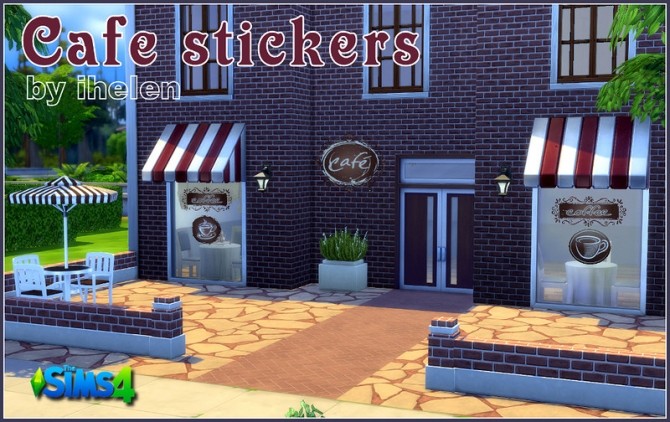 Sims 4 Сafe Stickers at ihelensims