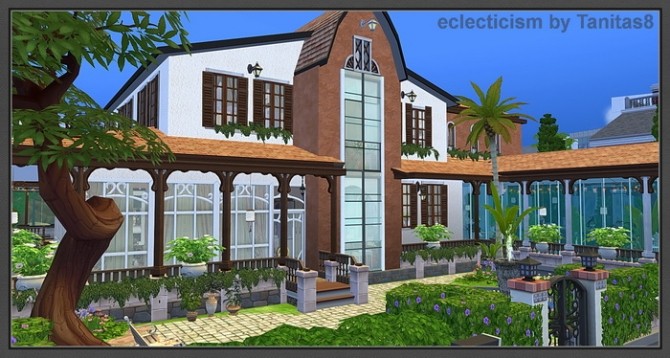 Sims 4 Eclecticism house at Tanitas8 Sims