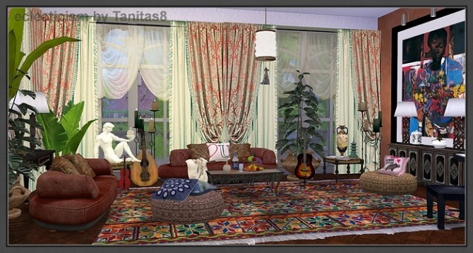Sims 4 Eclecticism house at Tanitas8 Sims
