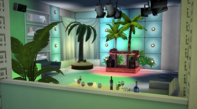 Sims 4 The Palm Club/Nightclub at Budgie2budgie