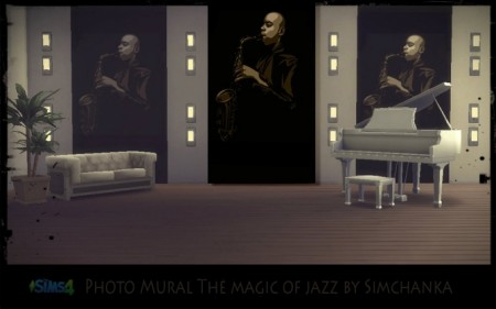 Photo Mural The magic of jazz by Simchanka at ihelensims