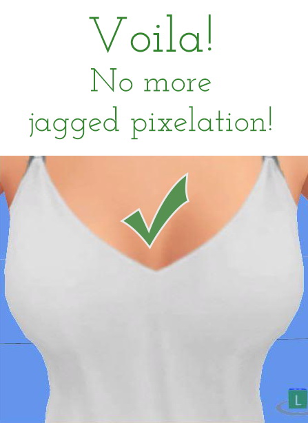 Sims 4 No more jagged pixelation dds fix at Saudade Sims