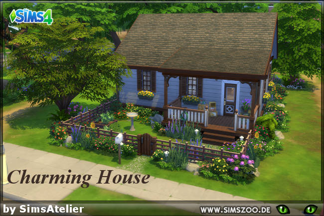 Sims 4 Charming House by SimsAtelier at Blacky’s Sims Zoo