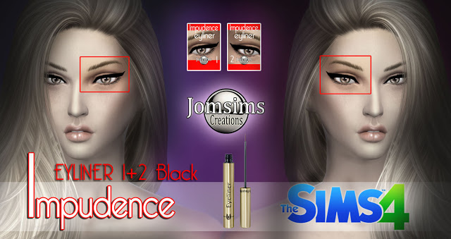 Sims 4 Impulence eyeshadow + eyeliner at Jomsims Creations