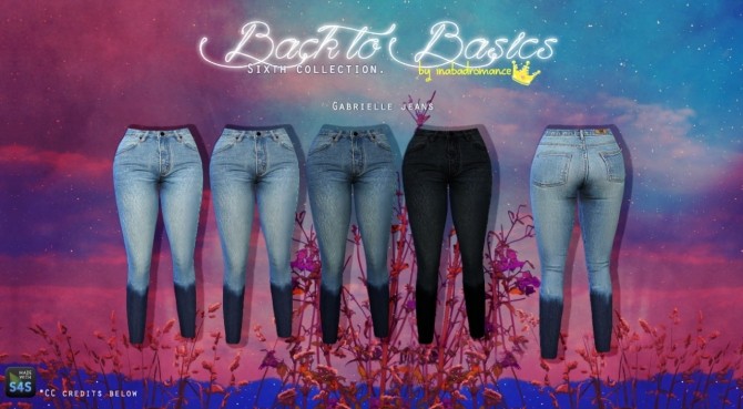Sims 4 B2B Denim Collection at In a bad Romance