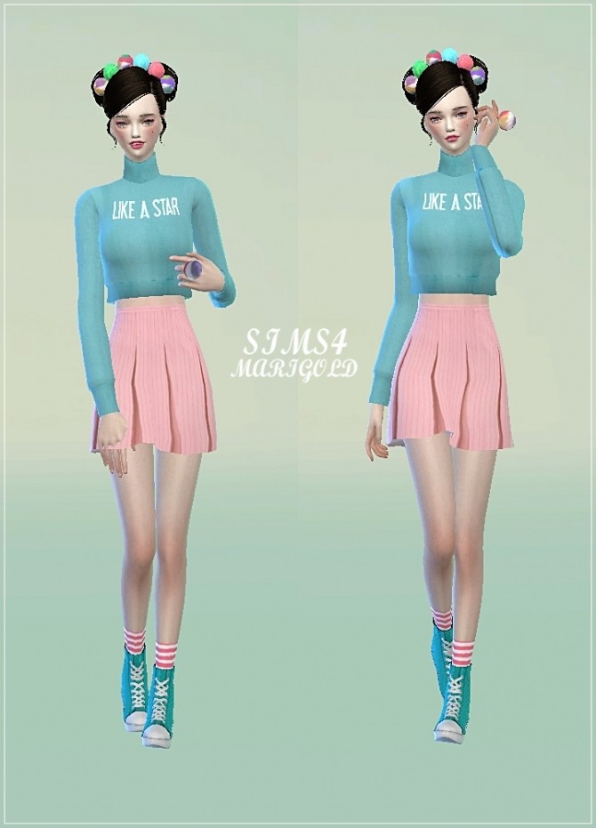 Sims 4 Pleat skirts at Marigold