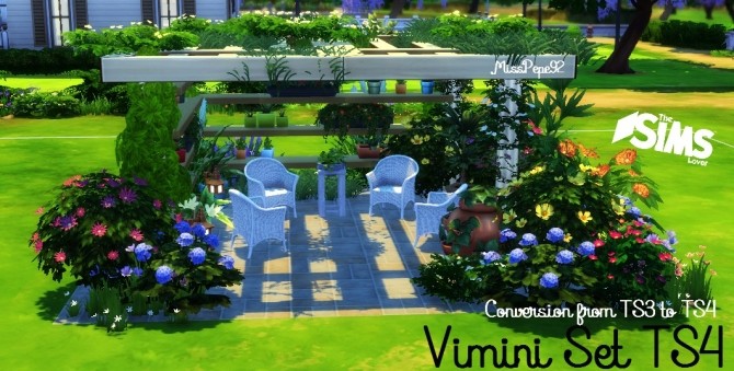 Sims 4 Vimini Set by MissPepe92 at The Sims Lover