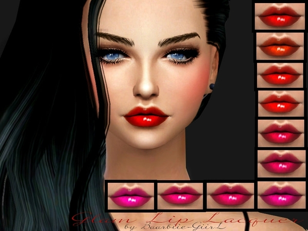 Sims 4 Glam Lip Lacquer by Baarbiie GiirL at TSR