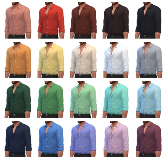 Sims 4 Don Juan tucked shirt by Rope at Simsontherope
