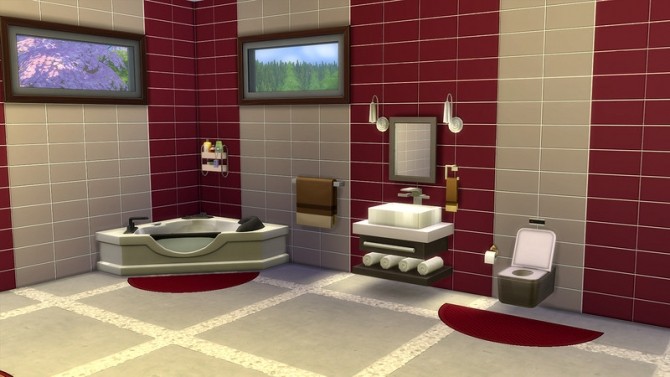 Sims 4 All is simple tiles by helen at ihelensims