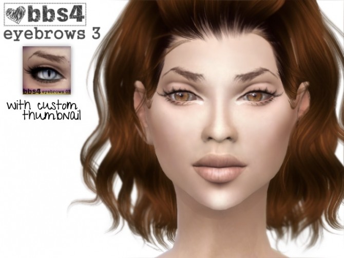 Sims 4 3 eyebrows at bbs4