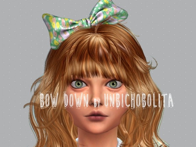 Sims 4 Bow down headband recolors at Un bichobolita