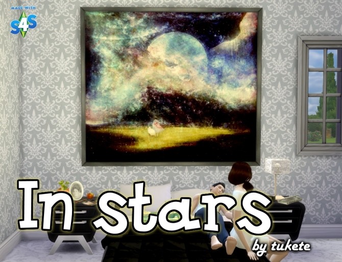 Sims 4 In stars paintings at Tukete