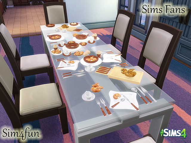 Sims 4 Breakfast Time Set by Sim4fun at Sims Fans