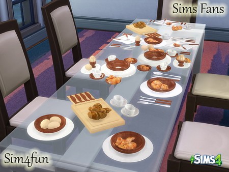 Breakfast Time Set by Sim4fun at Sims Fans » Sims 4 Updates