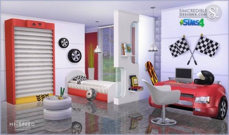 Hi-Speed kids bedroom at SIMcredible! Designs 4