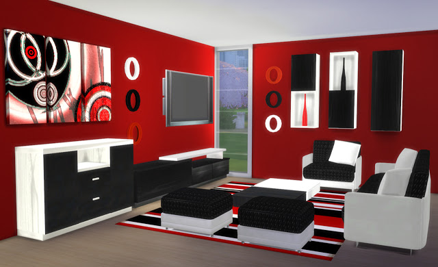 Sims 4 Eva livingroom at pqSims4