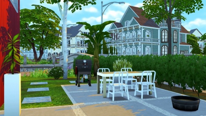 Sims 4 Red Box House at Jenba Sims