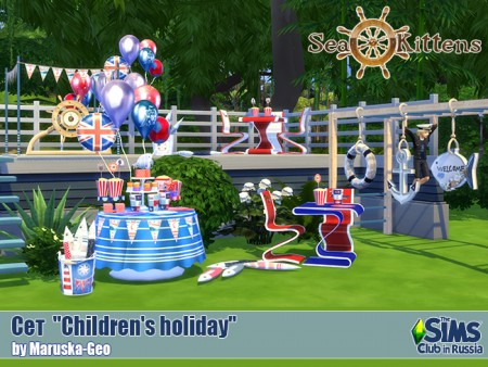 Sea Kittens - Children’s holiday set at Maruska-Geo » Sims 4 Updates