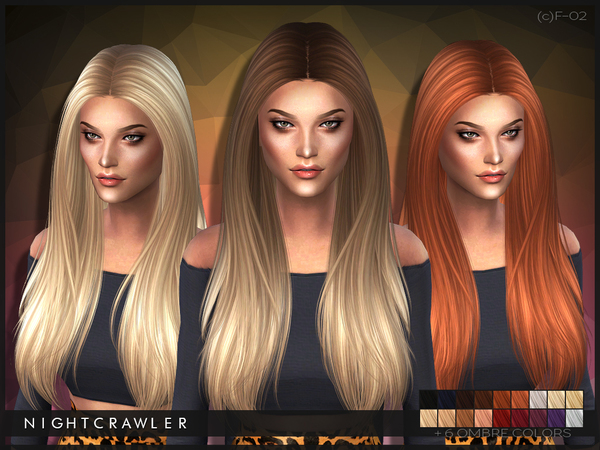Sims 4 Hair 02 by Nightcrawler at TSR