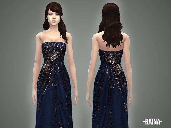 Sims 4 Raina gown by April at TSR