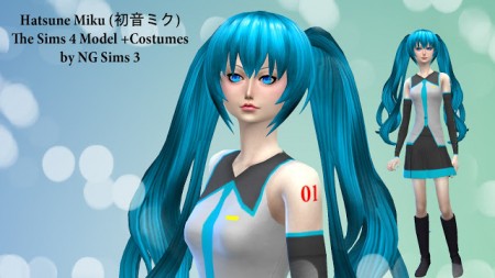 Hatsune Miku at NG Sims3