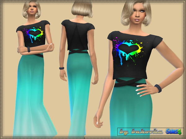Sims 4 Dress Blots by bukovka at TSR