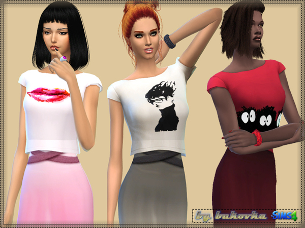 Sims 4 Dress Blots by bukovka at TSR