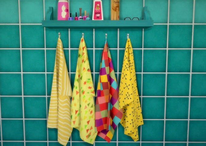 Sims 4 Towels recolor at Budgie2budgie