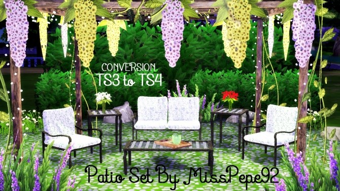 Sims 4 Hawthorne Patio Set by MissPepe92 at The Sims Lover