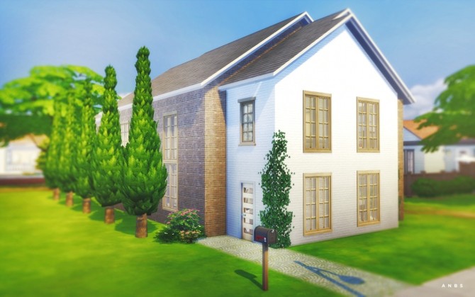 Sims 4 LIMESTONE house at Alachie & Brick Sims