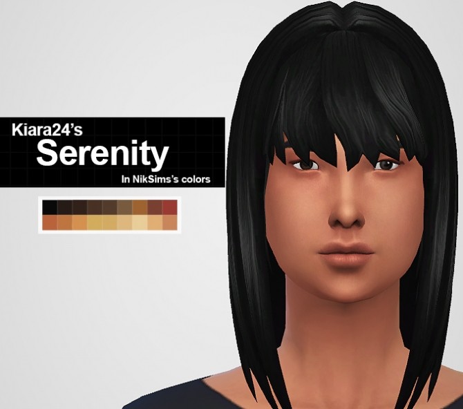 Sims 4 KIARA24′S SERENITY & MED WAVY POOF HAIR retextures at MintyOwls