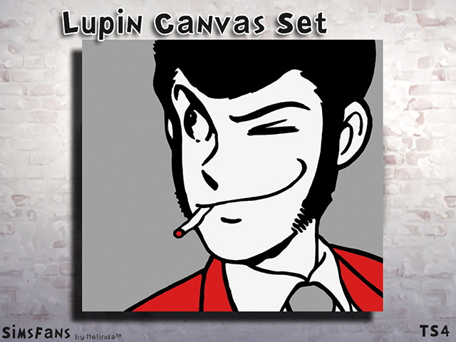 Sims 4 Lupin Canvas Set by Melinda at Sims Fans