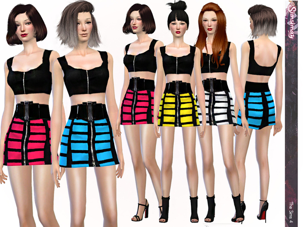 Sims 4 Line me Up Outfit by Simsimay at TSR