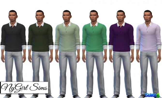 Sims 4 Plain Thick Layers Shirt at NyGirl Sims