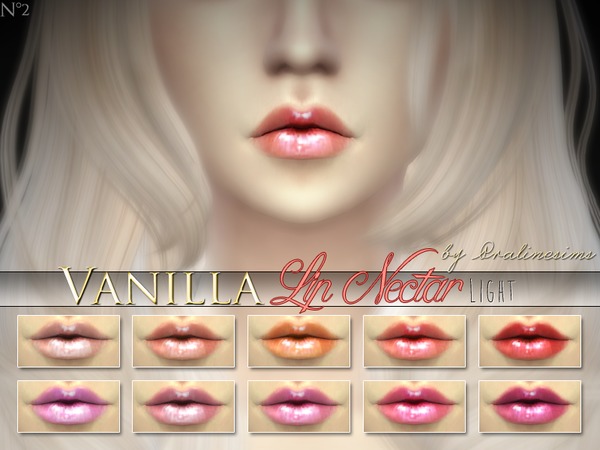 Sims 4 Vanilla Lip Nectar by Pralinesims at TSR