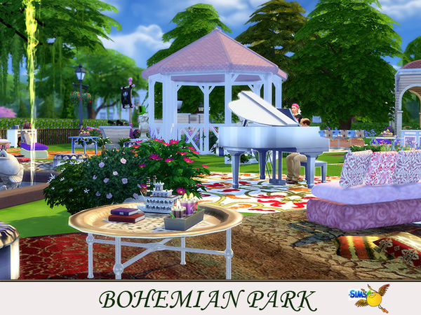 Sims 4 Bohemian Park by evi at TSR