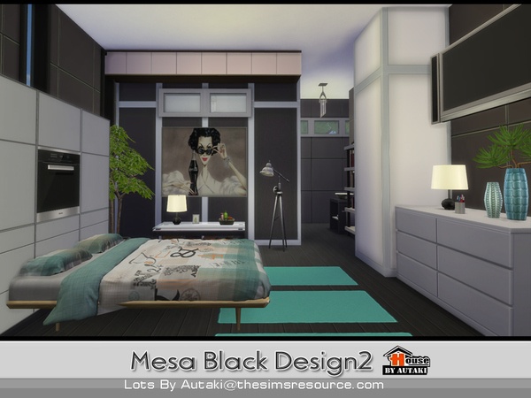 Sims 4 Mesa Black Design2 by autaki at TSR