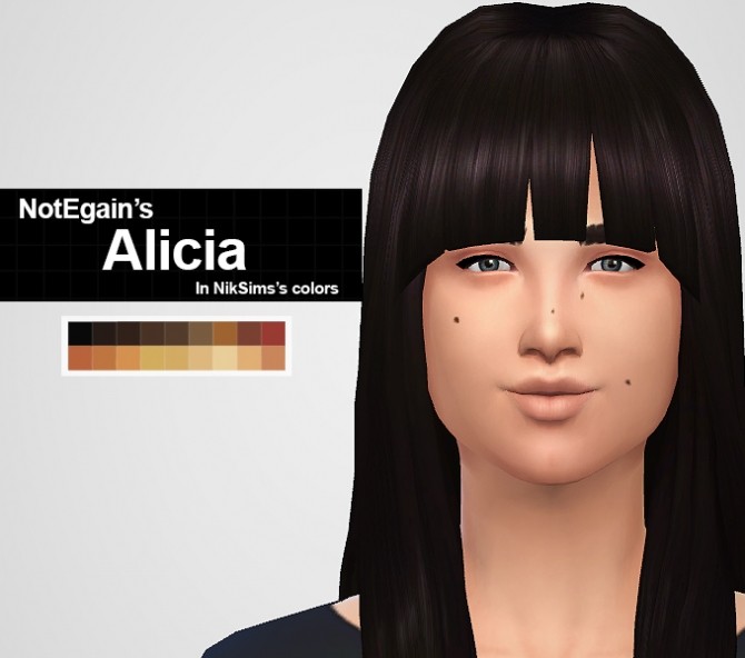 Sims 4 NOTEGAIN′S ALICIA & ALICIA OMBRE HAIRS at MintyOwls