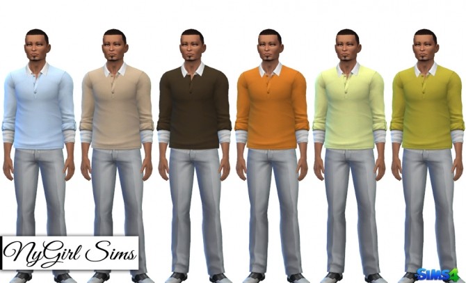 Sims 4 Plain Thick Layers Shirt at NyGirl Sims