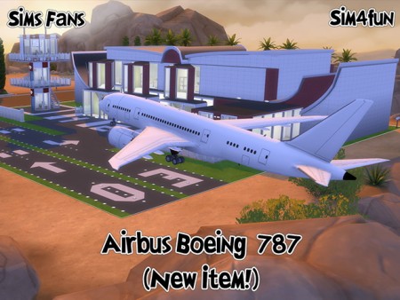 Boeing 787 Landing and Landed version by Sim4fun at Sims Fans