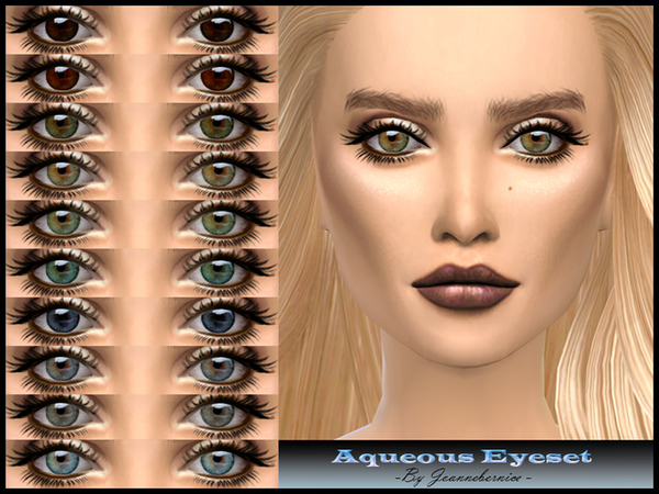 Sims 4 Aqueous Eyeset by joannebernice at TSR