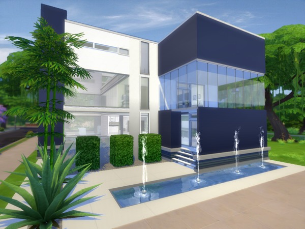 Sims 4 Fusion house by chemy at TSR