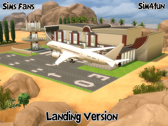 Sims 4 Boeing 787 Landing and Landed version by Sim4fun at Sims Fans