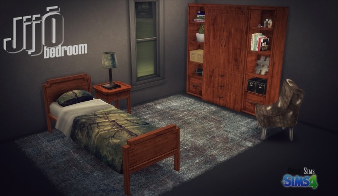 Sims 4 Jijō Bedroom Set by Kiara Rawks at Onyx Sims