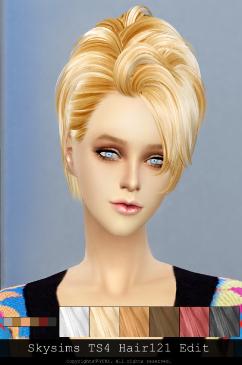 Sims 4 Hair121 Edit by Skysims at Twinklestar Rg Veda